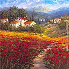 Hulsey Paintings - Fleur du Pays I by Hulsey